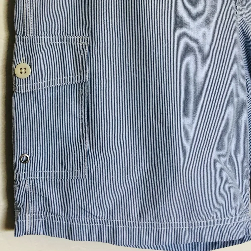 J.Crew Pinstripe Seersucker Swim Shorts Sz 36